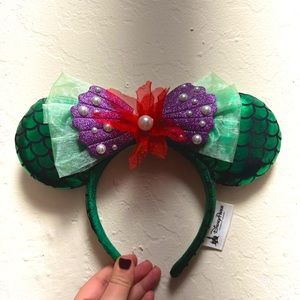 Ariel Inspired Little Mermaid Minnie Mouse Ears
